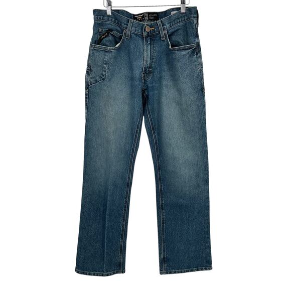 Ariat Rebar M4 Relaxed Boot Cut Carbine Wash Jeans W31 L32 Men’s Work Denim - Picture 1 of 11